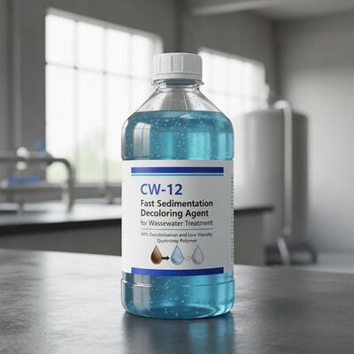 CW-12 Fast Sedimentation Decoloring Agent for Wastewater Treatment with 98% Decolorization and Low Viscosity Quaternary Polymer