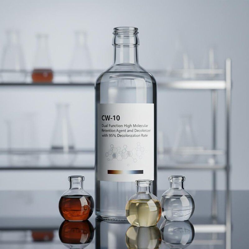 CW-10 Dual Function High Molecular Weight Retention Agent and Decolorizer with 95% Decolorization Rate